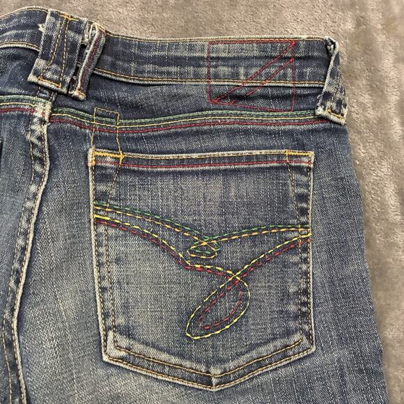 Catch A Fire Bootcut Leg Jeans Women's 26 Blue Low Rise New Forever Rinse Pants - Picture 9 of 15